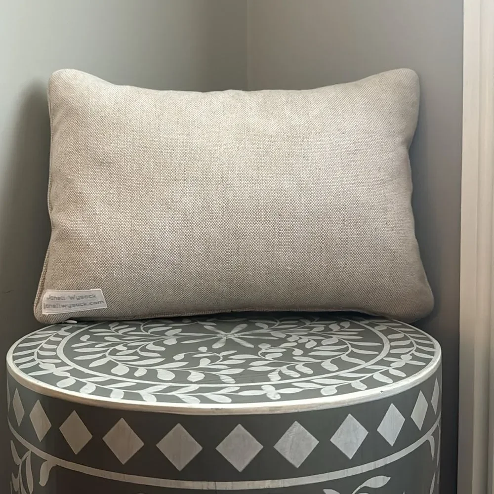 Janell Wysock Pillow Hand Loomed Down Filled
